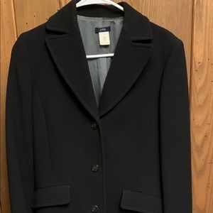 J Crew Black Wool Peacoat size 4